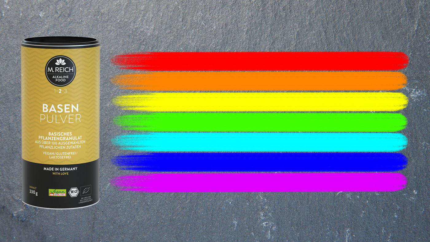 Iss jeden Tag einen Regenbogen für deinen Säure-Basen-Haushalt