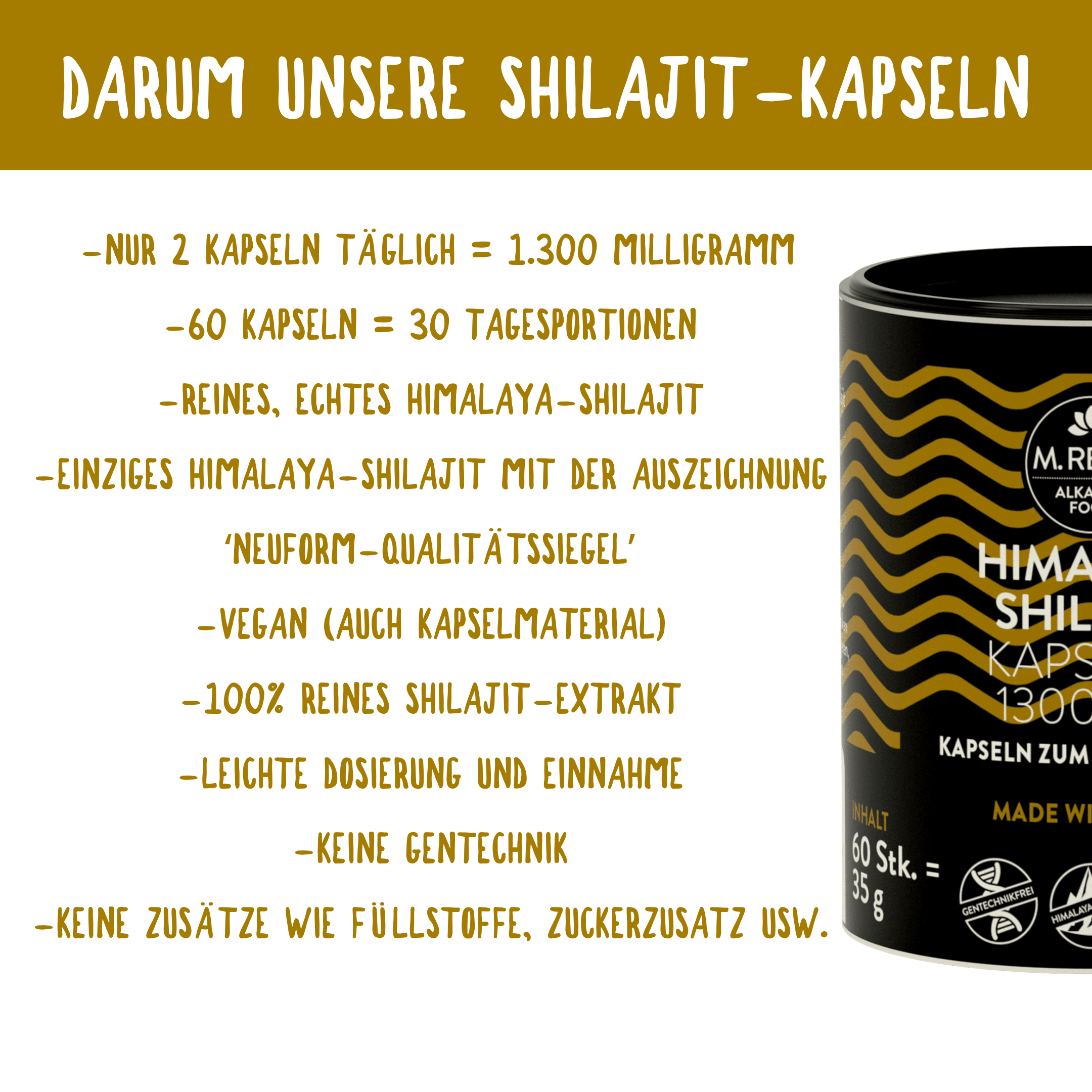 M. Reich HimalayaShilajitKapseln, 60 Stück – Bild 3